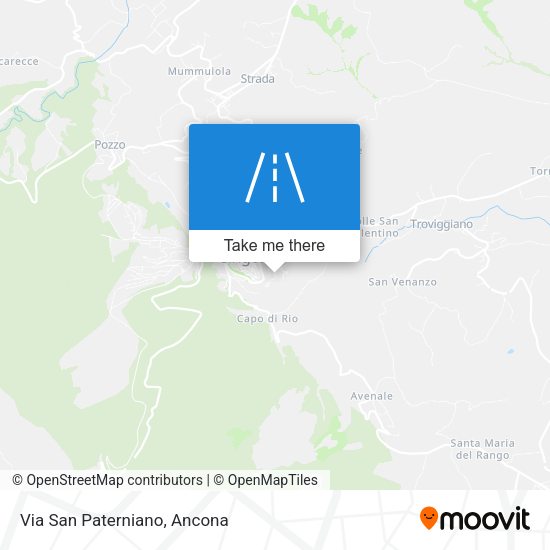 Via San Paterniano map