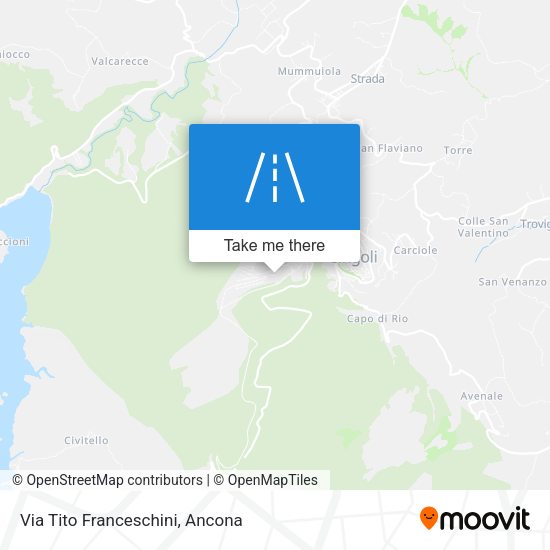 Via Tito Franceschini map