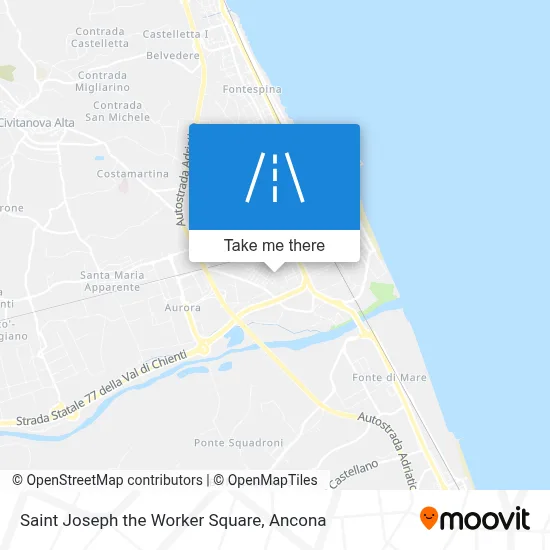 Saint Joseph the Worker Square map