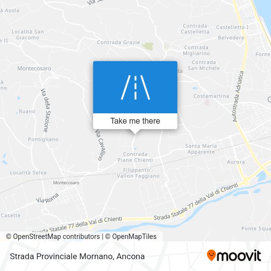 Strada Provinciale Mornano map