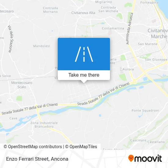 Enzo Ferrari Street map