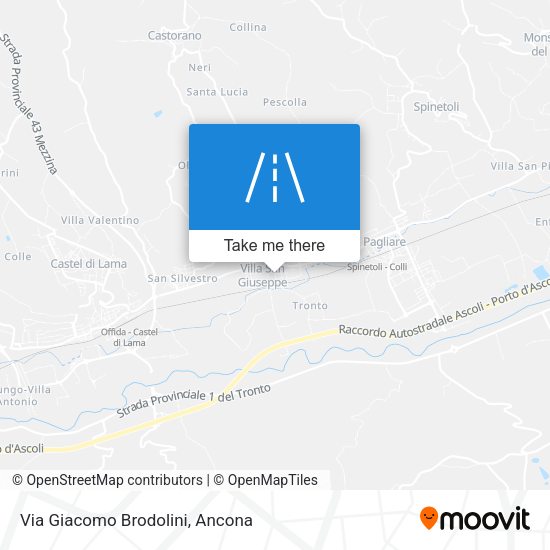 Via Giacomo Brodolini map