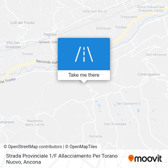 Strada Provinciale 1 / F Allacciamento Per Torano Nuovo map