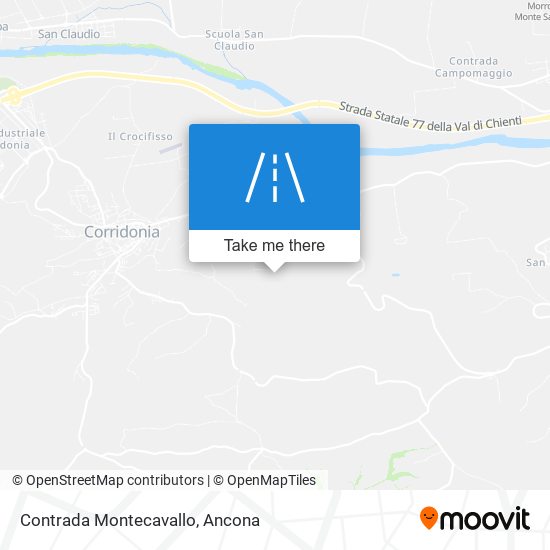 Contrada Montecavallo map