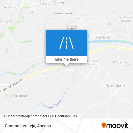 Contrada Volteja map