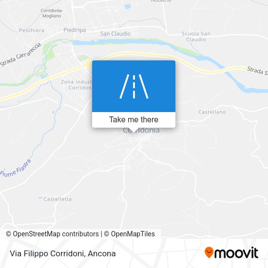 Via Filippo Corridoni map