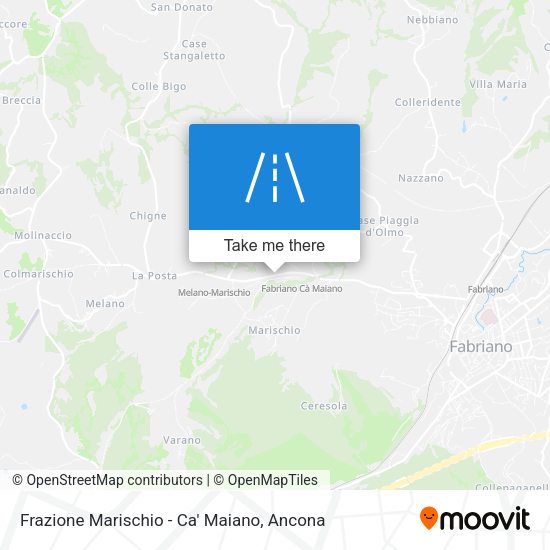 Frazione Marischio - Ca' Maiano map