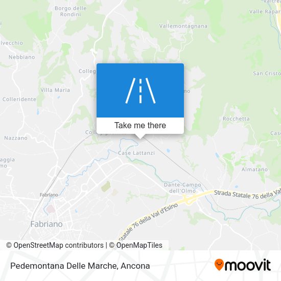 Pedemontana Delle Marche map