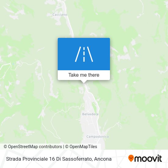 Strada Provinciale 16 Di Sassoferrato map