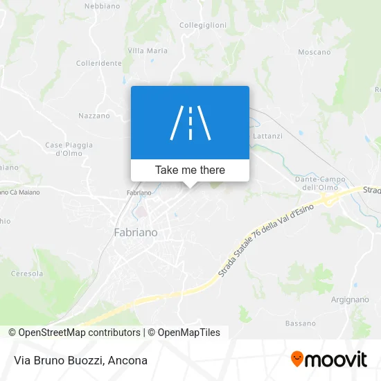 Via Bruno Buozzi map