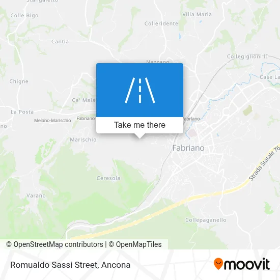 Romualdo Sassi Street map