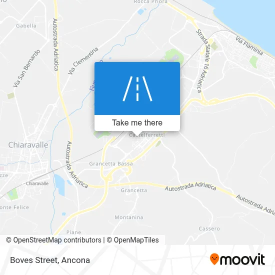 Boves Street map
