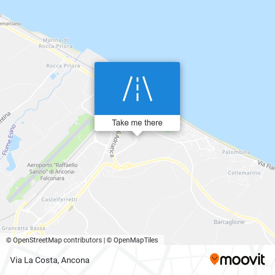 Via La Costa map