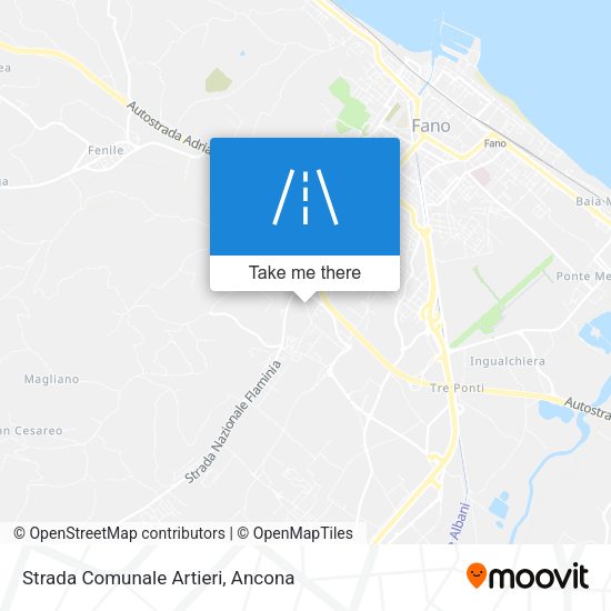 Strada Comunale Artieri map