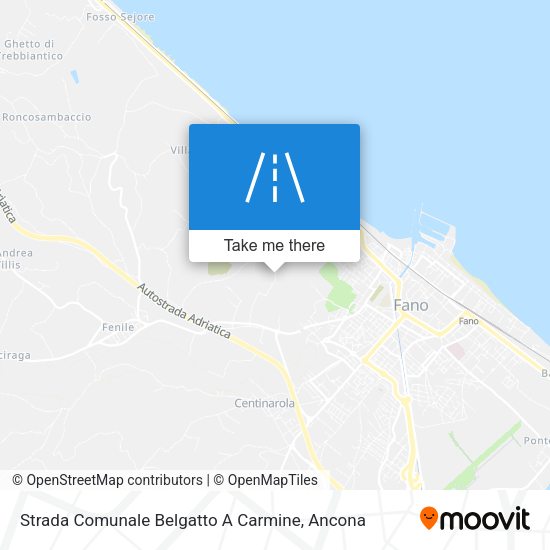 Strada Comunale Belgatto A Carmine map