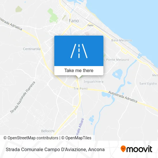 Strada Comunale Campo D'Aviazione map