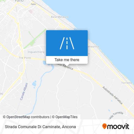Strada Comunale Di Caminate map