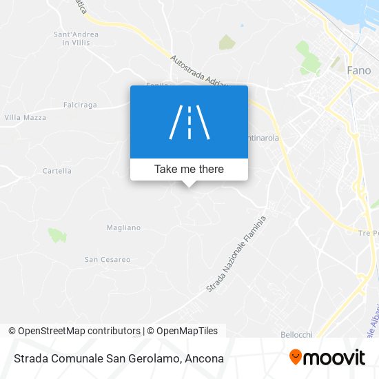 Strada Comunale San Gerolamo map
