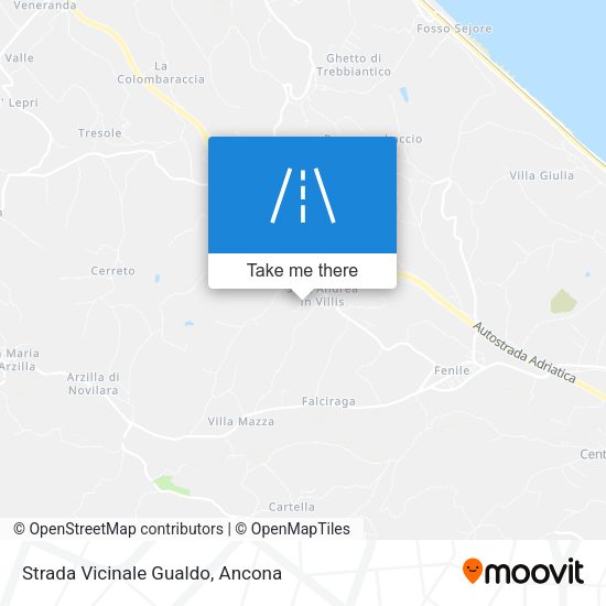 Strada Vicinale Gualdo map