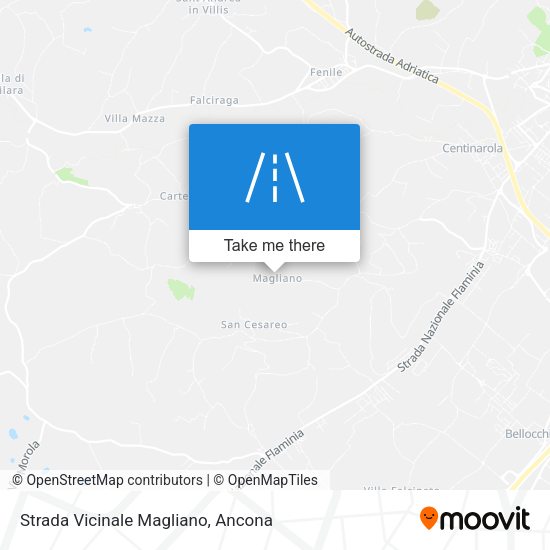 Strada Vicinale Magliano map
