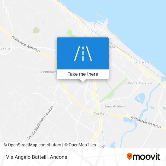 Angelo Battelli Street map