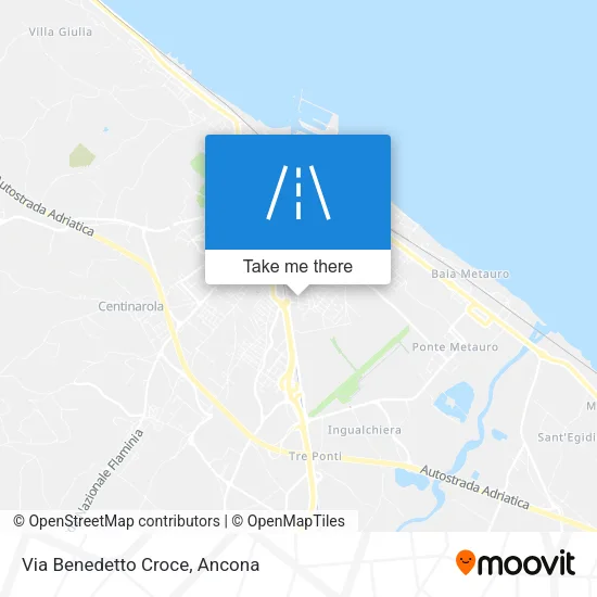 Via Benedetto Croce map