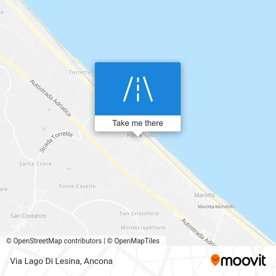 Via Lago Di Lesina map