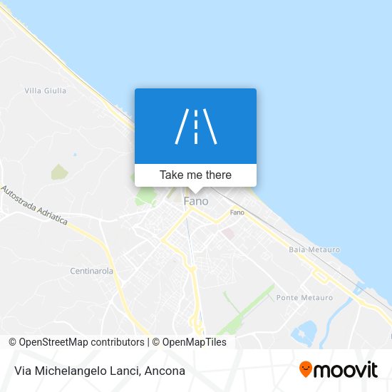 Via Michelangelo Lanci map