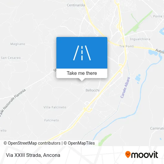 Via XXIII Strada map