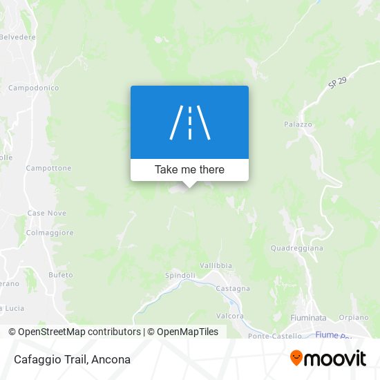 Cafaggio Trail map