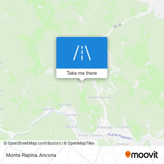 Monte Rapina map