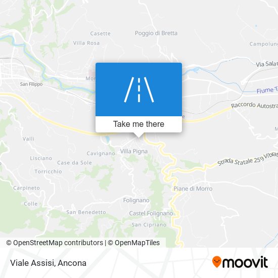 Viale Assisi map