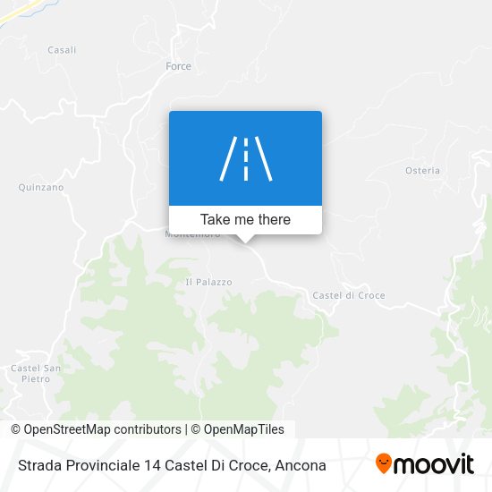 Strada Provinciale 14 Castel Di Croce map