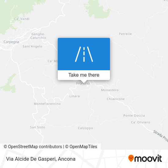 Via Alcide De Gasperi map