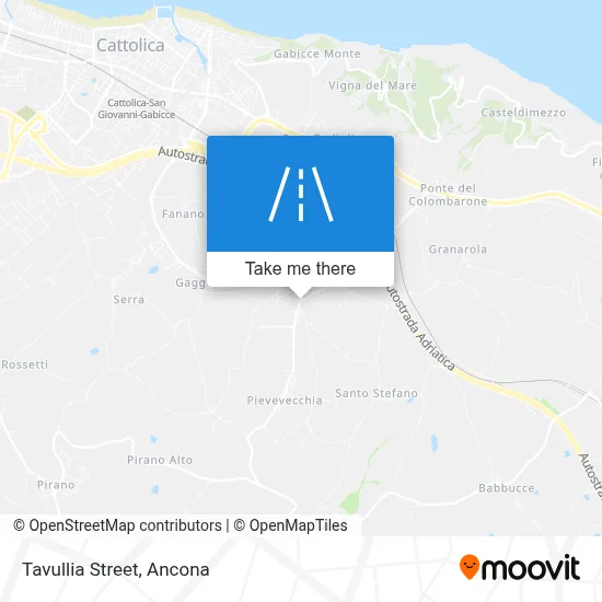 Tavullia Street map