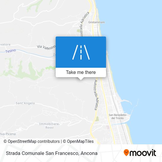 Strada Comunale San Francesco map