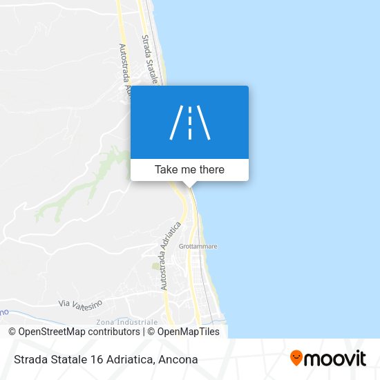 Strada Statale 16 Adriatica map