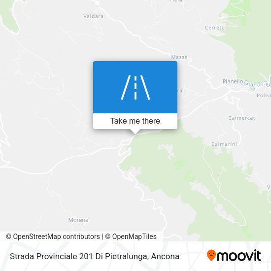 Strada Provinciale 201 Di Pietralunga map