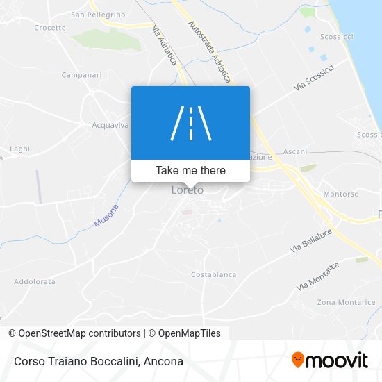 Corso Traiano Boccalini map