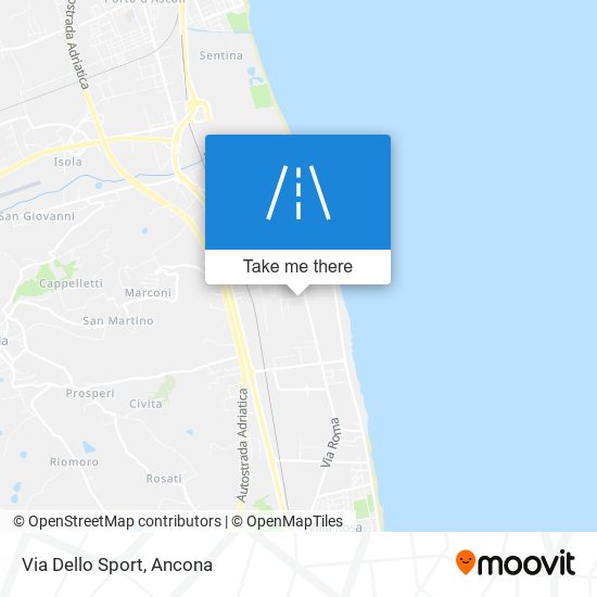 Via Dello Sport map