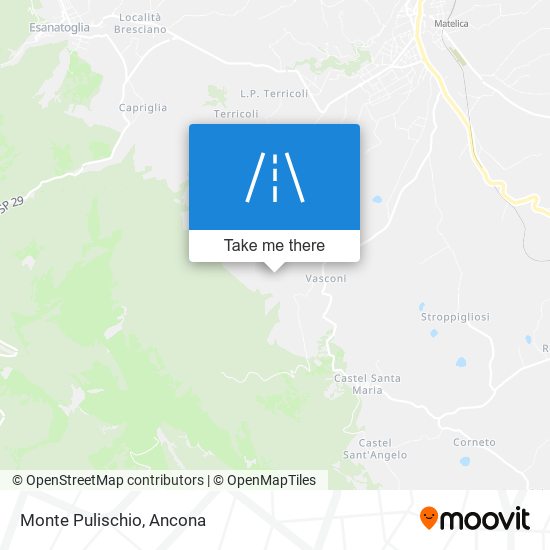 Monte Pulischio map