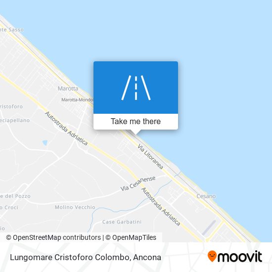 Lungomare Cristoforo Colombo map