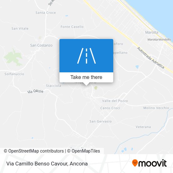 Via Camillo Benso Cavour map