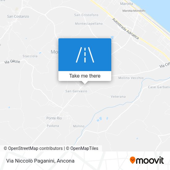 Via Niccolò Paganini map