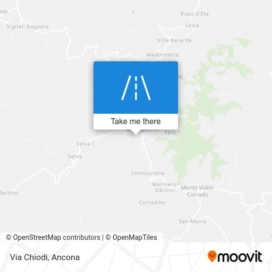 Via Chiodi map