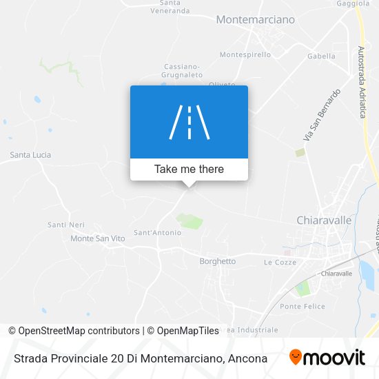 Strada Provinciale 20 Di Montemarciano map