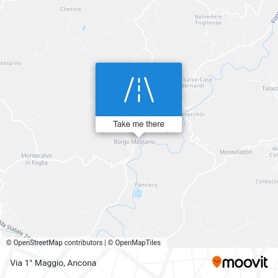 Via 1° Maggio map