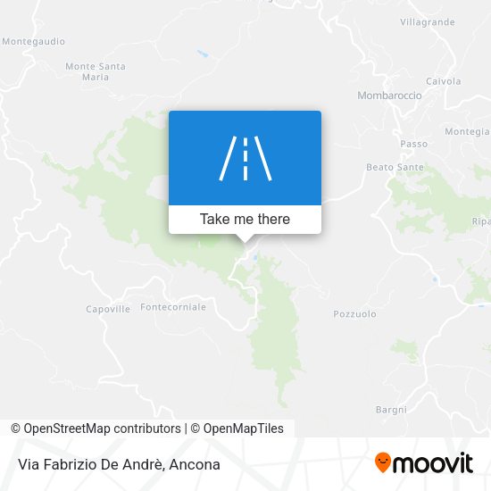 Via Fabrizio De Andrè map
