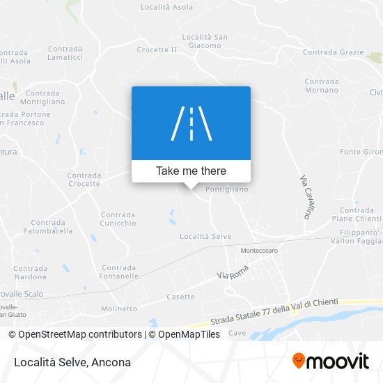 Località Selve map