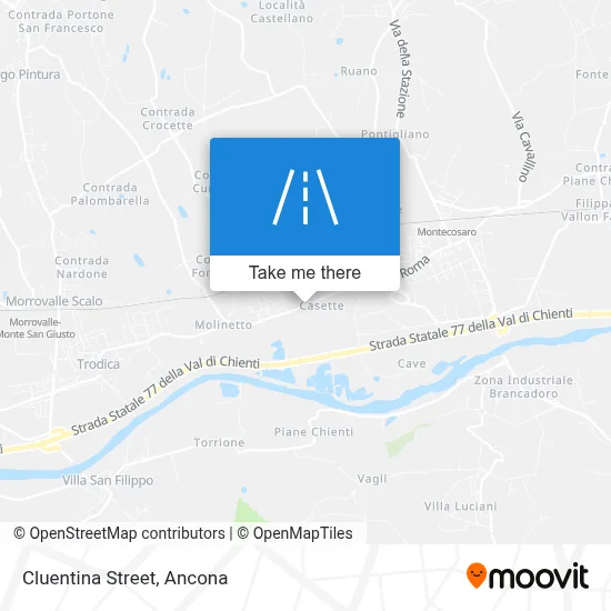 Cluentina Street map